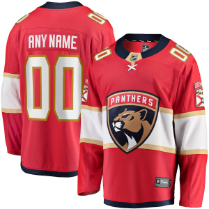 Florida Panthers Trikot Fanatics Branded Rot Heim Breakaway Benutzerdefinierte